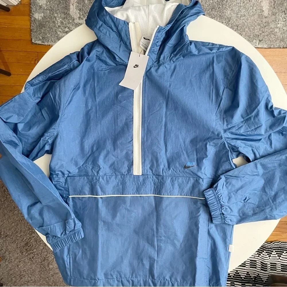 Nike Men's Sportswear Style Essentials Lined Anorak 1/2 Zip Jacket Small New